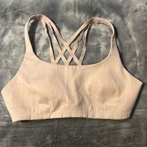 Lululemon pale pink sports bra